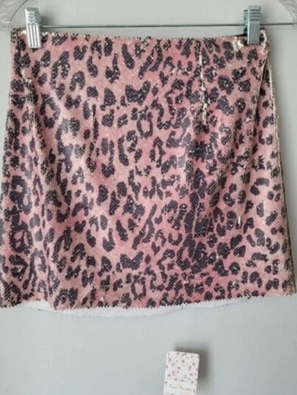 Free People Skinny Sequin Mini Skirt.